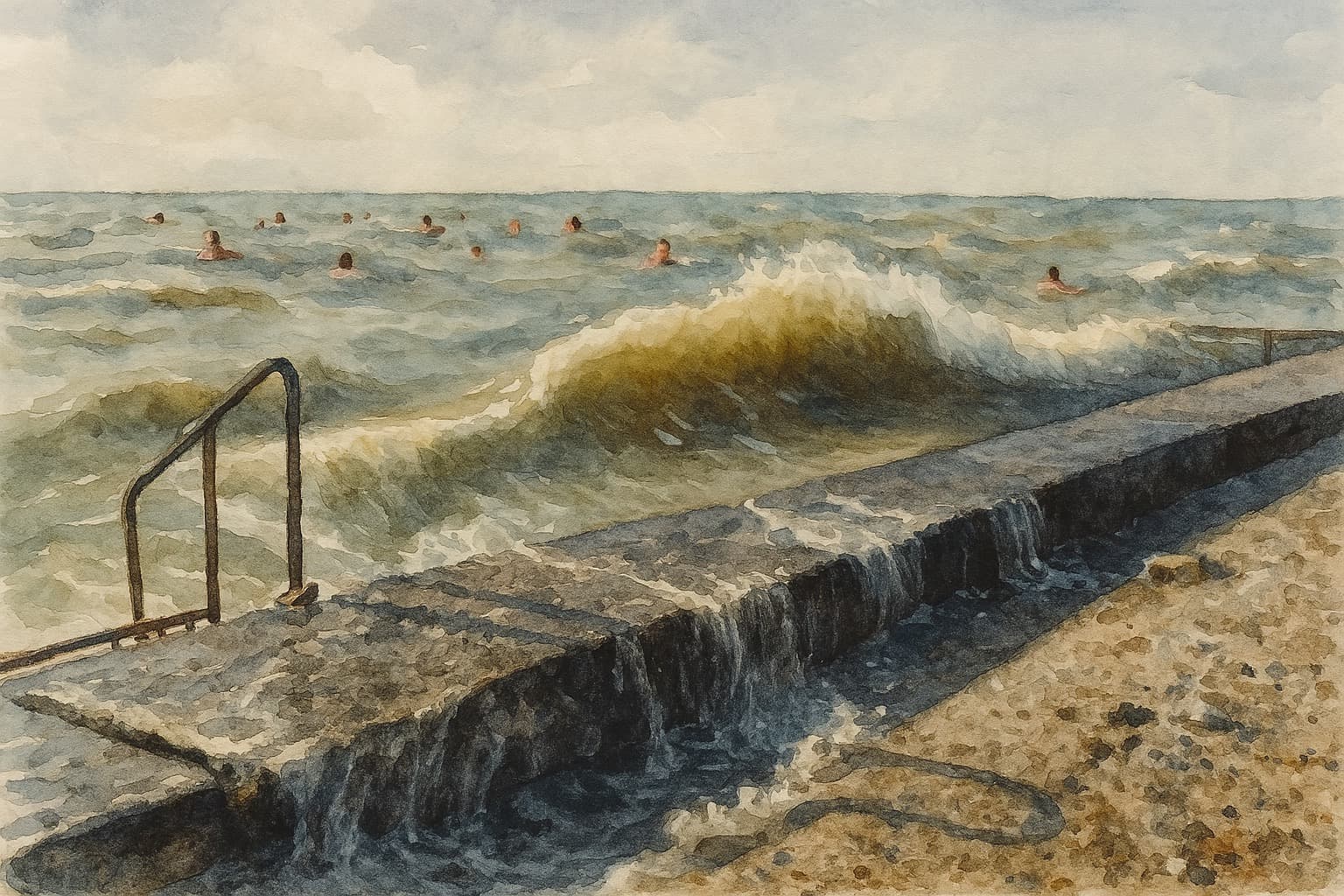 Приморско-Ахтарск. Гриль во дворе и море в разгар сезона