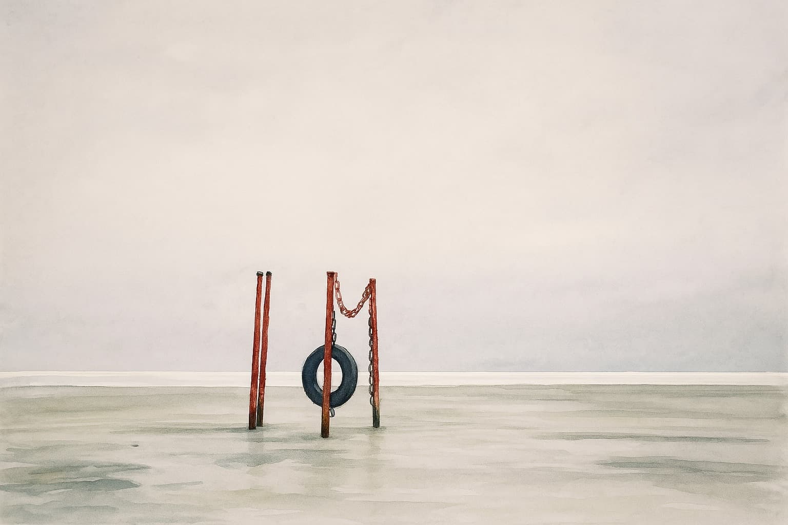 Приморско-Ахтарск. Зимнее море