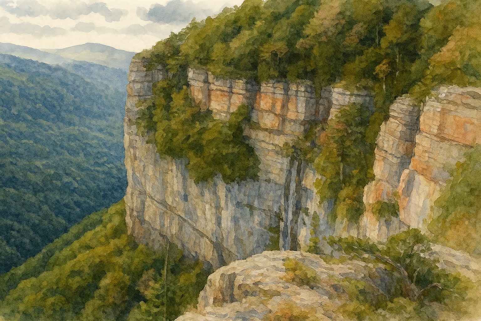 Мезмай. Михайлов Камень и смотровая над Орлиной полкой