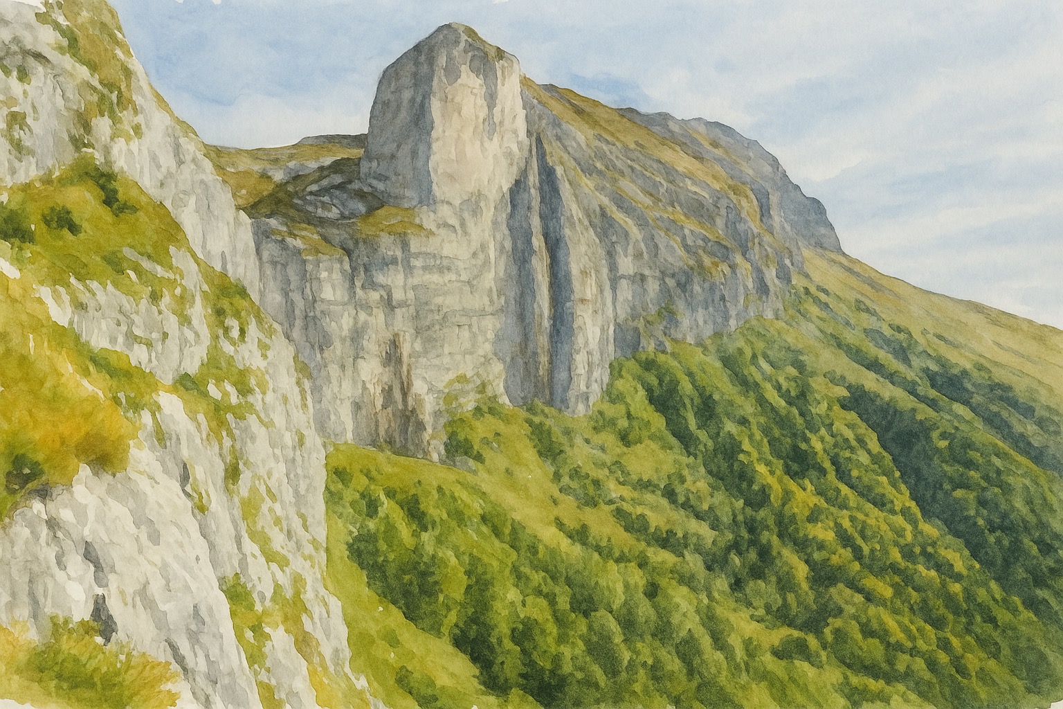 Водопадистый и Собор-скала