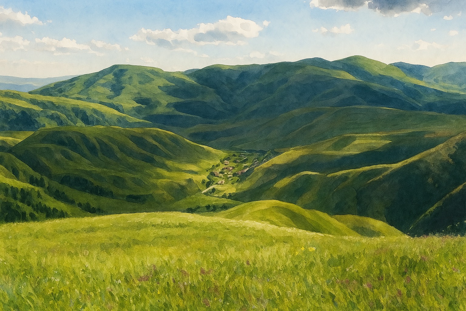 Из Дзорашена на гору Урасар