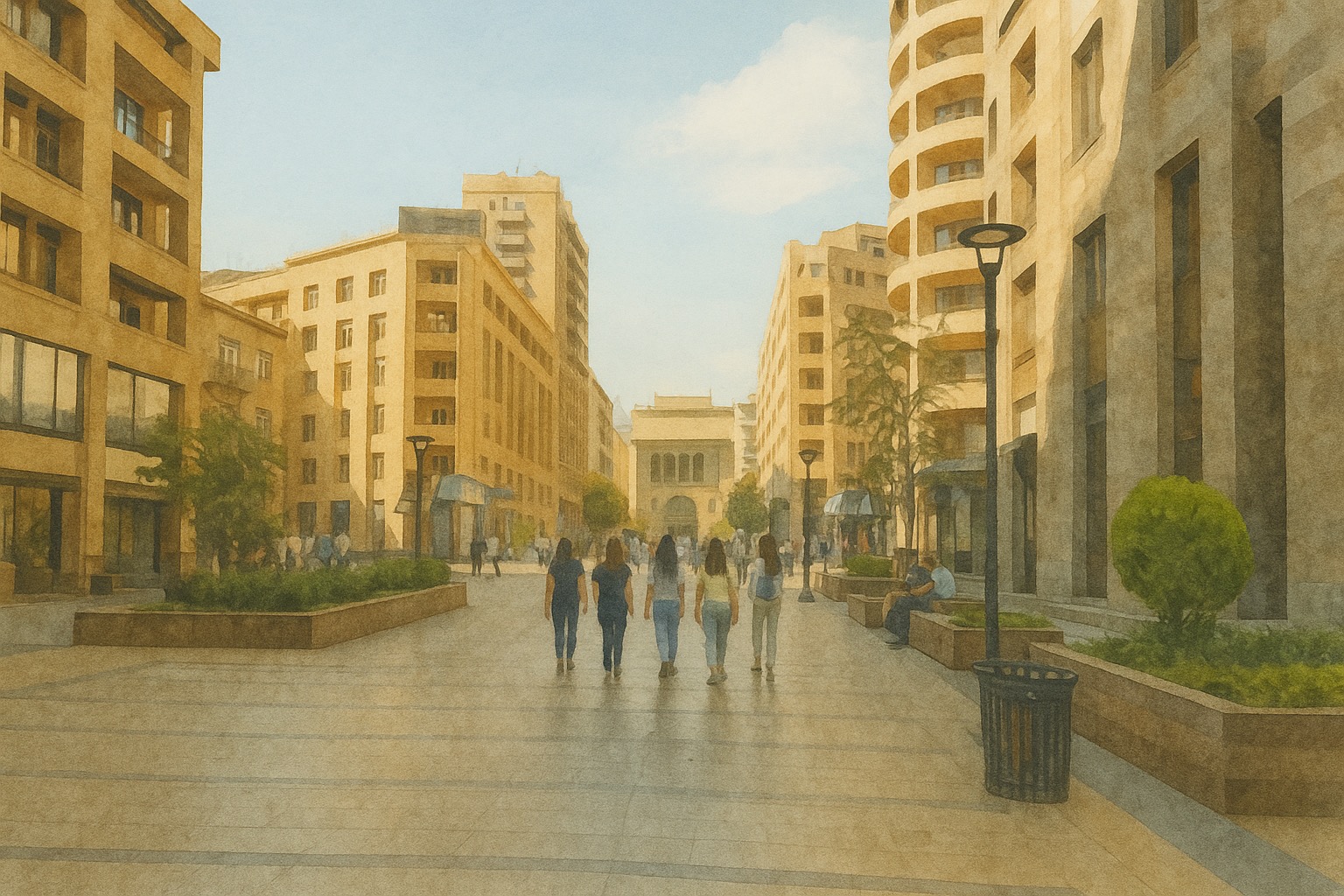 Ереван. ТЦ, Вернисаж, Каскад и прочие прогулки по городу