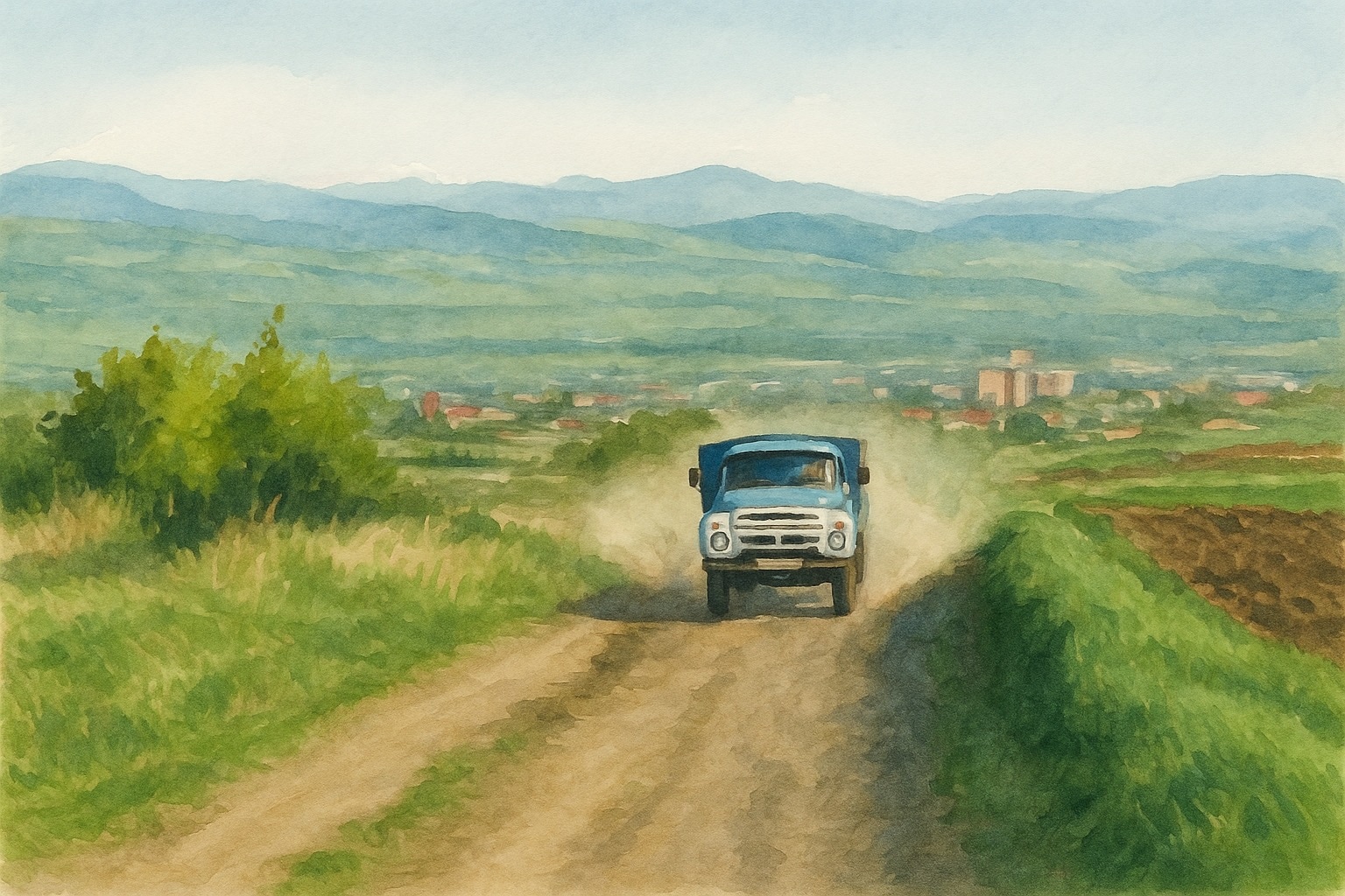 Из Овуни в Гюмри через поля