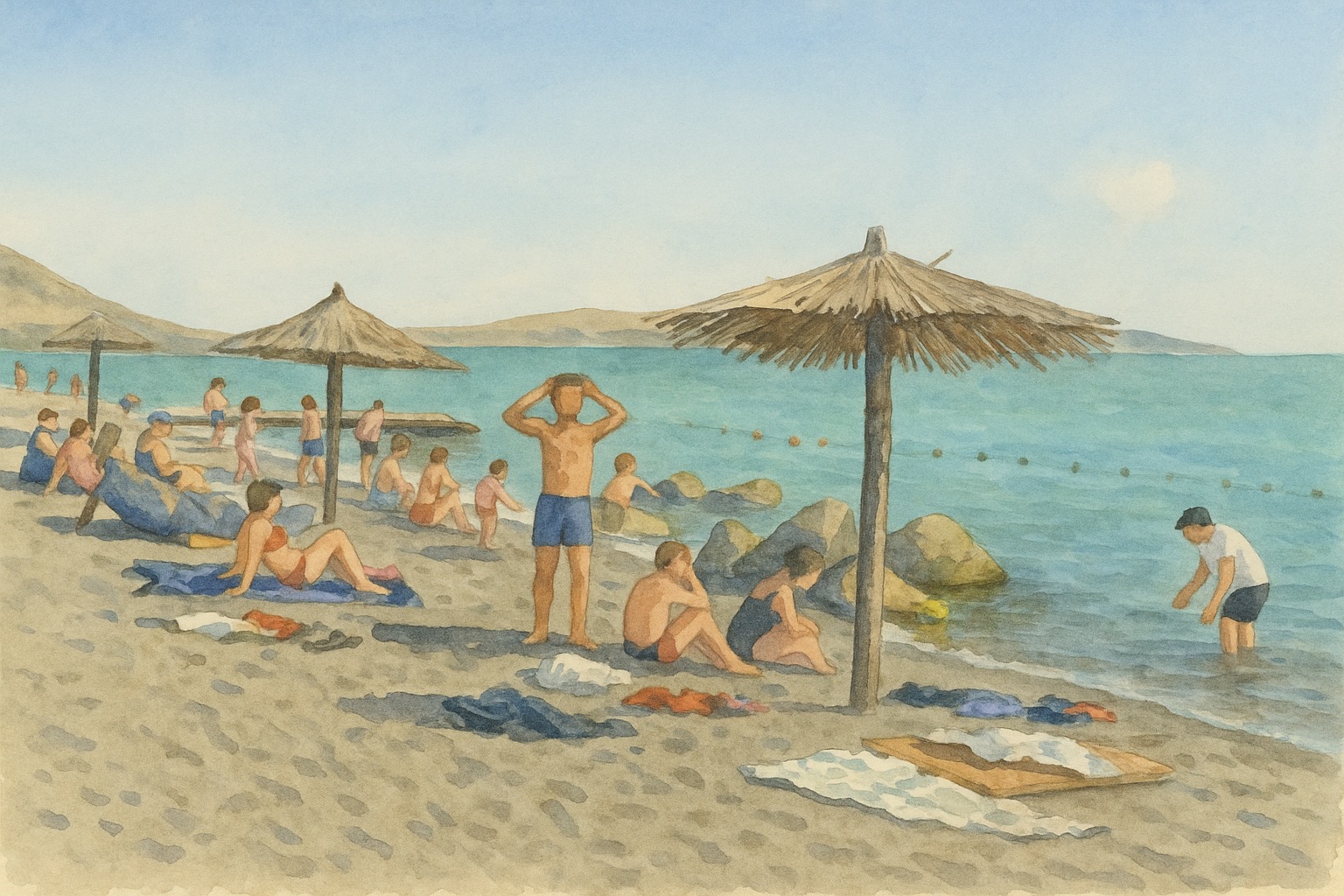 Пляжный чилл на Севане и метеорный поток Персеиды