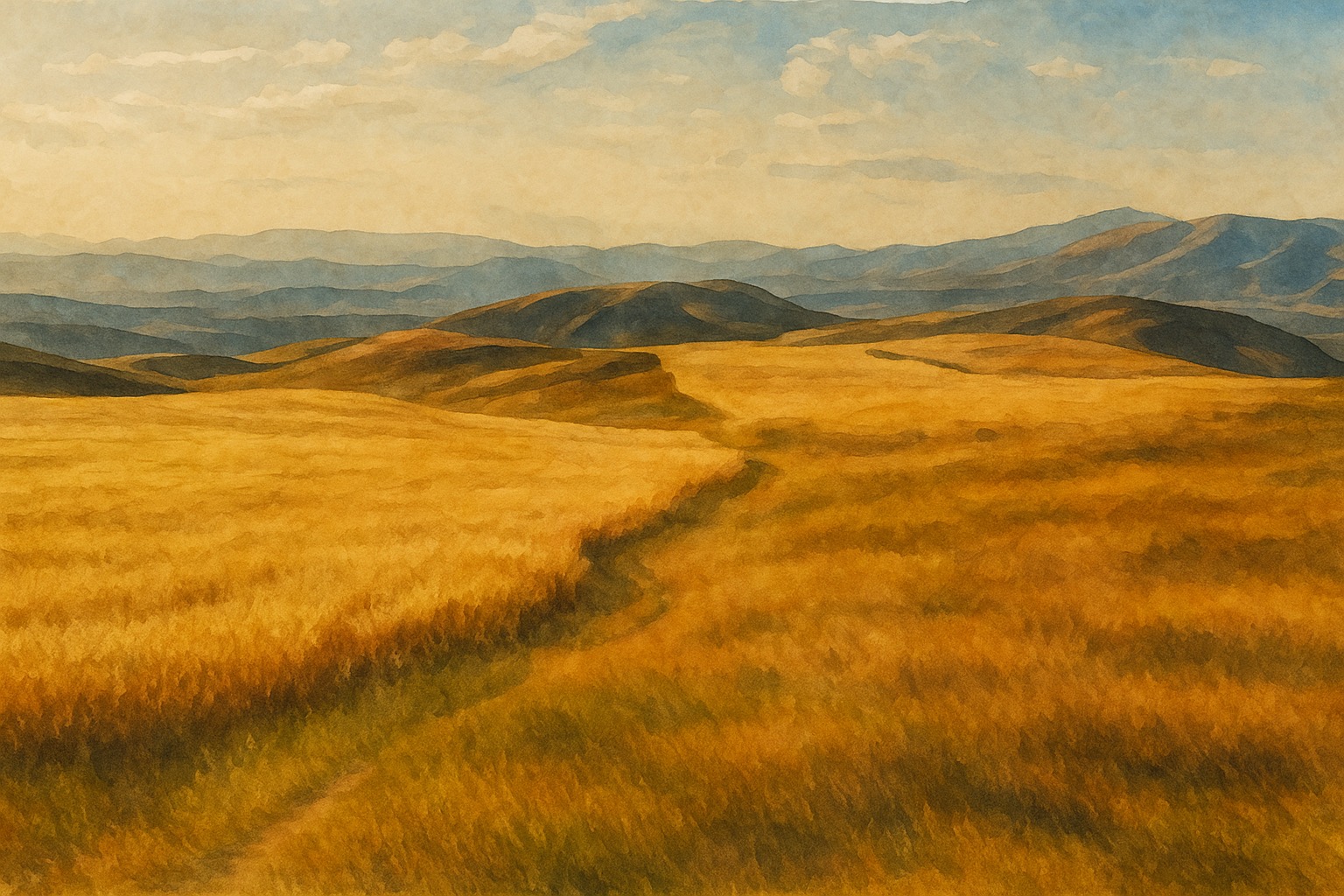 Вечерняя прогулка по Ширакском хребту в районе Покрашенского перевала