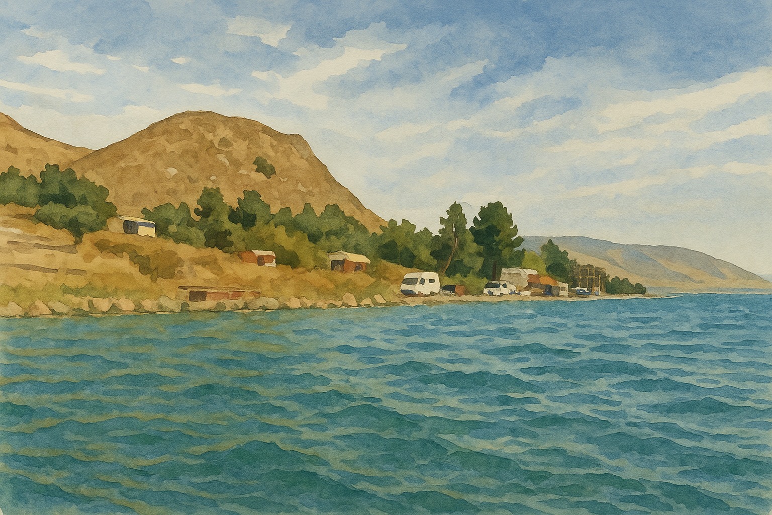 Севан, пляж Вишап